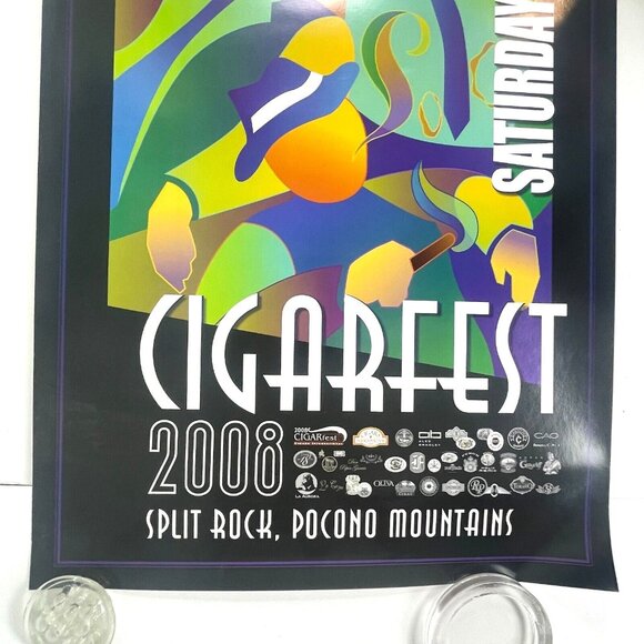 Cigarfest 2008 Split Rock Poconos Mountains Event Poster 24x36 Pennsylvania - Picture 4 of 5